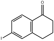 6-碘-3,4-二氢萘-1(2H)-酮 结构式