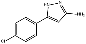 3-氨基-5-(4-氯苯基)吡唑 结构式