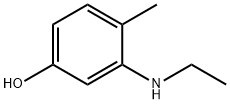 3-乙基氨基-4-甲基苯酚 结构式