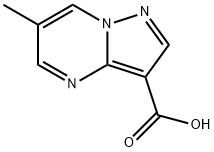 6-甲基吡唑并[1,5-a]嘧啶-3-羧酸 结构式