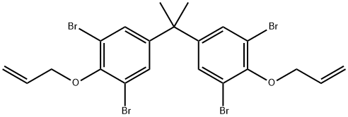 2,2-双(4-烯丙氧基-3,5-二溴苯基)丙烷 结构式