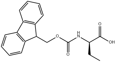 Fmoc-D-2-氨基丁酸 结构式