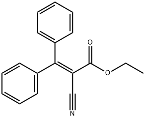 2-氰基-3,3-二苯基丙烯酸乙酯 结构式