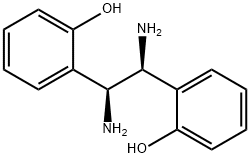 (1S,2S)-1,2-双(2-羟苯基)乙烯二胺 结构式