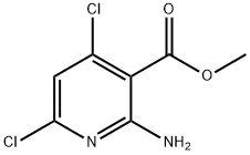 2-氨基-4,6-二氯烟酸甲酯 结构式