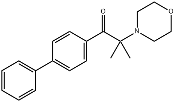 1-([1,1'-联苯]-4-基)-2-甲基-2-吗啉代丙烷-1-酮 结构式