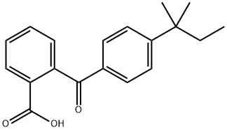 2-(4-叔戊基苯甲酰基)苯甲酸(询价) 结构式