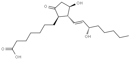 前列腺素E1 结构式