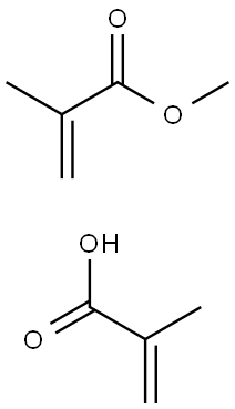 甲基丙烯酸甲酯-甲基丙烯酸共聚物 结构式