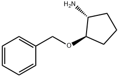 (1R)-反-2-(苯基甲氧基)环戊胺 结构式