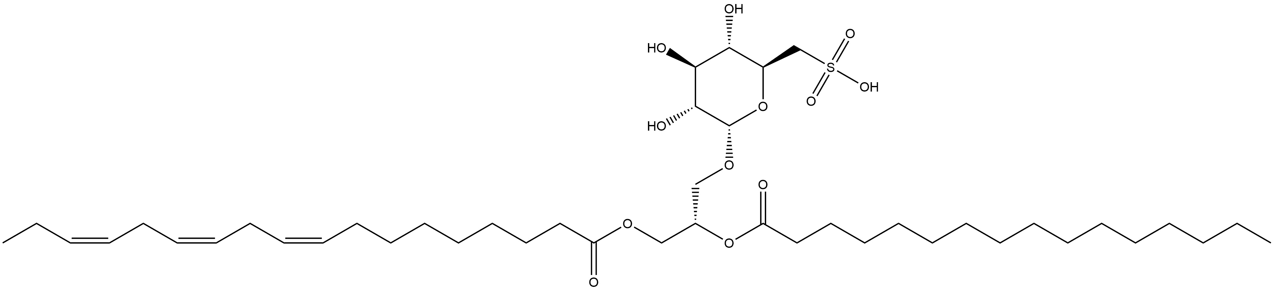 硫代异鼠李糖二酰基甘油 结构式