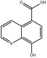 8-羟基喹啉-5-羧酸 结构式