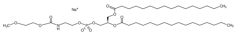 甲氧基聚乙二醇-二棕榈酰磷脂酰乙醇胺 结构式