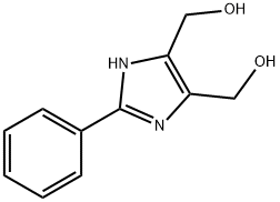 4,5-双(羟甲基)-2-苯基咪唑 结构式