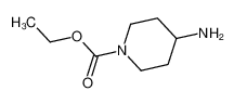 4-氨基-1-哌啶甲酸乙酯 结构式