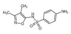 磺胺异噁唑 结构式