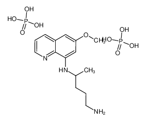 磷酸伯氨喹 结构式
