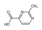 2-甲基嘧啶-4-甲酸 结构式