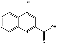 4-羟基喹啉-2-羧酸 结构式