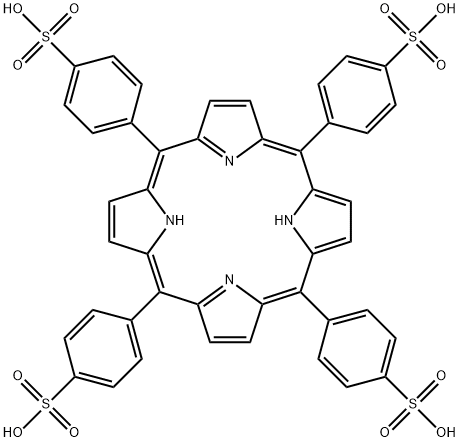 5,10,15,20-四(4-磺苯基)卟啉 结构式