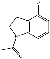 1-(2,3-二氢-4-羟基-1H-吲哚-1-基)乙酮 结构式