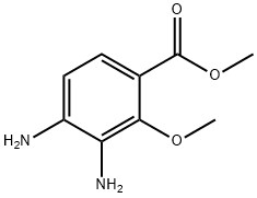 3,4-二氨基-2-甲氧基苯甲酸甲酯 结构式