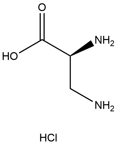L-3-氨基丙氨酸盐酸盐 结构式