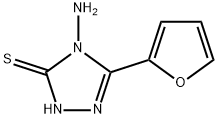 4-氨基-5-(呋喃-2-基)-4H-1,2,4-三唑-3-硫醇 结构式