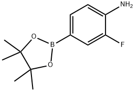4-氨基-3-氟苯硼酸频哪酯 结构式