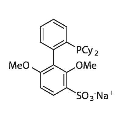 2'-二环己基膦基-2,6-二甲氧基-1,1'-联苯基-3-磺酸钠 结构式