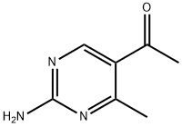 5-乙酰基-2-氨基-4-甲基嘧啶 结构式