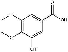 3-羟基-4,5-二甲氧基苯甲酸 结构式