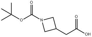 N-Boc-3-氮杂环丁烷乙酸 结构式