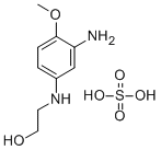 2-氨基-4-羟乙基氨基苯甲醚硫酸盐 结构式