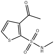 3-乙酰-2-(甲氨基磺酰)噻吩 结构式