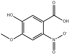 5-羟基-4-甲氧基-2-硝基苯甲酸 结构式