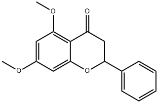 5,7-二甲氧基黄烷酮 结构式