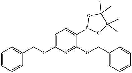 2,6-双(苄氧基)吡啶-3-硼酸频哪醇酯 结构式