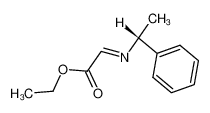 (R)-2-((1-苯基乙基)亚氨基)乙酸乙酯 结构式