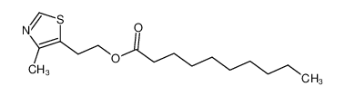 4-甲基-5-噻唑基乙醇癸酸酯 结构式