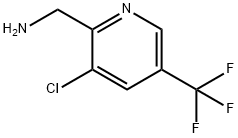 2-氨甲基-3-氯-5-三氟甲基吡啶 结构式