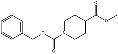 N-Cbz-4-哌啶甲酸甲酯 结构式