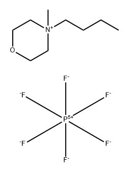 N-丁基-4-甲基吗啉六氟磷酸盐 结构式