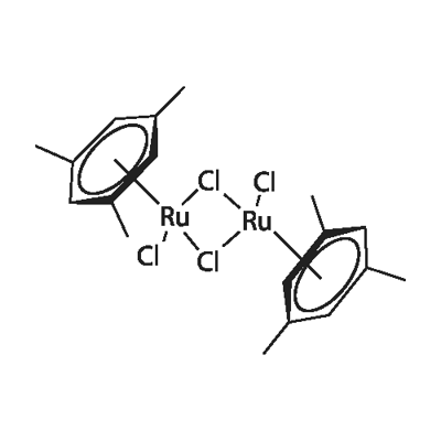 二氯(1,3,5-三甲基苯)钌(II)双聚体 结构式