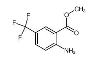 2-氨基-5-三氟甲基苯甲酸甲酯 结构式