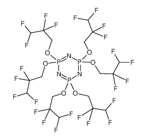六(1H,1H,3H-全氟丙氧基)磷氮烯 结构式