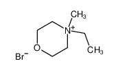 4-乙基-4-甲基吗啉溴盐 结构式