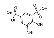 5-氨基-4-羟基-1,3-苯二磺酸 结构式
