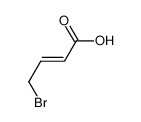 (E)-4-溴代巴豆酸 结构式