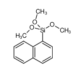1-萘基三甲氧基硅烷 结构式